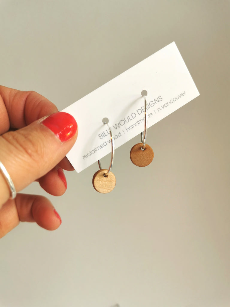 Small silver hoop earrings 