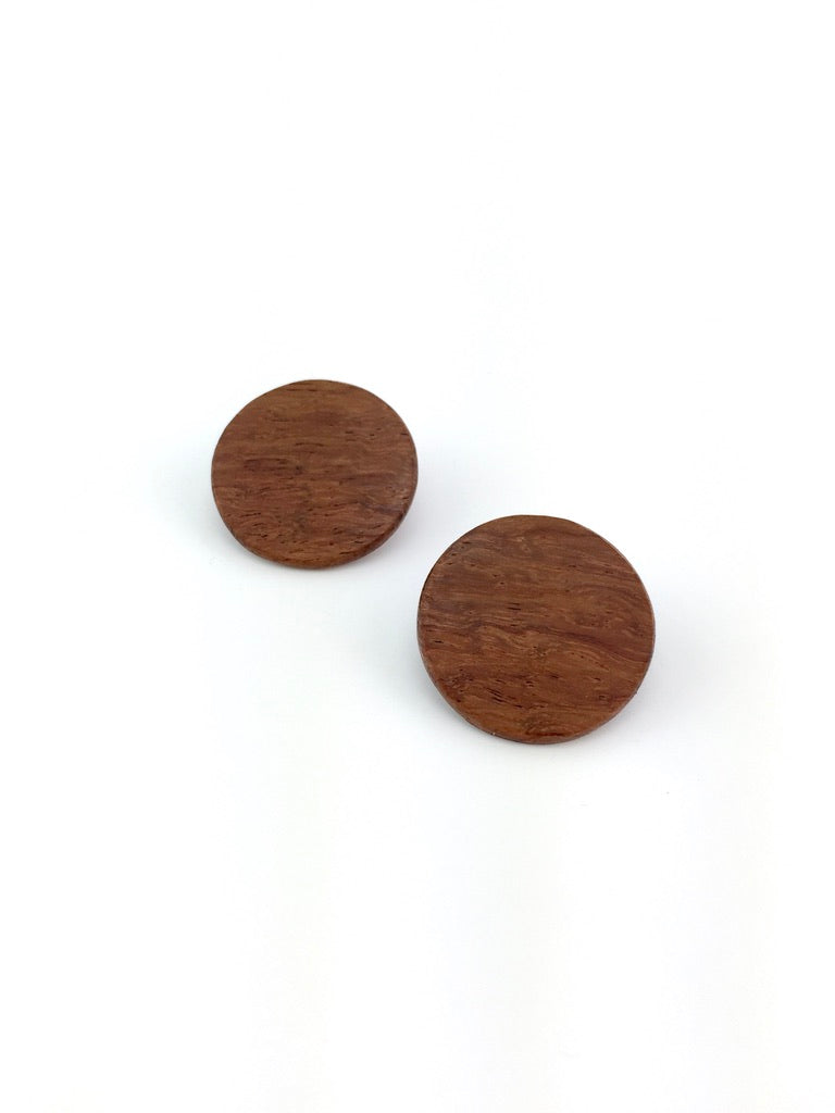 Koa wood earrings