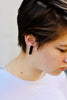 Wood stick earrings
