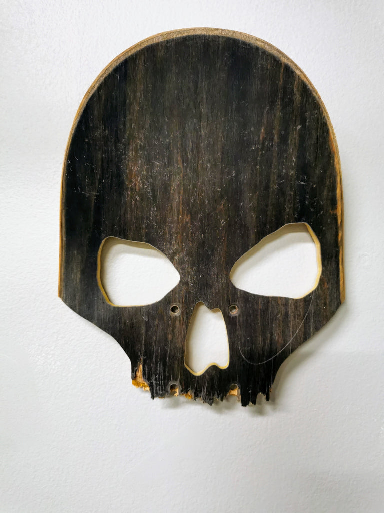 Skull skateboard art